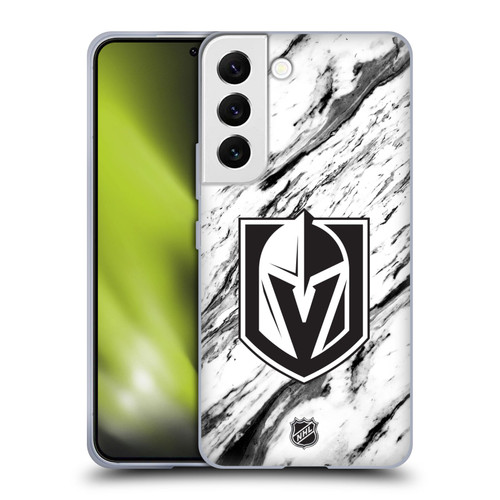 NHL Vegas Golden Knights Marble Soft Gel Case for Samsung Galaxy S22 5G