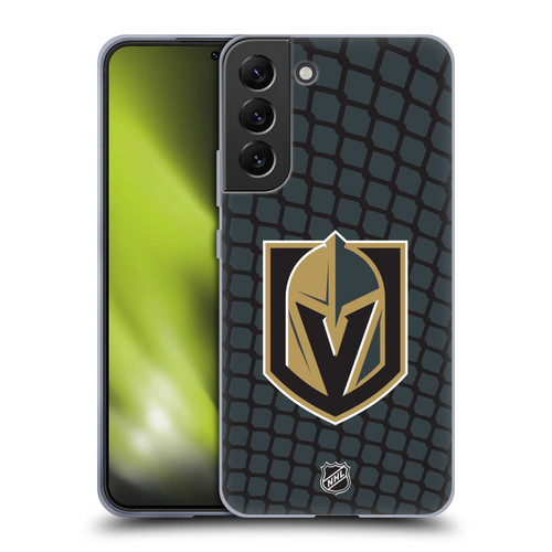 NHL Vegas Golden Knights Net Pattern Soft Gel Case for Samsung Galaxy S22+ 5G