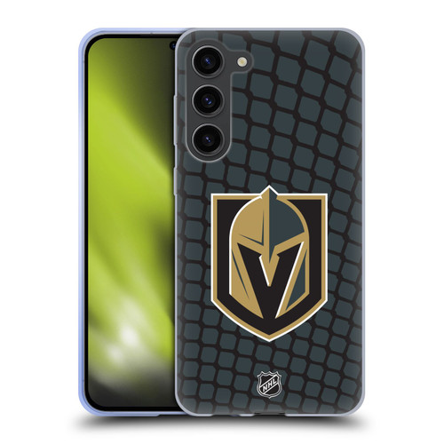 NHL Vegas Golden Knights Net Pattern Soft Gel Case for Samsung Galaxy S23+ 5G