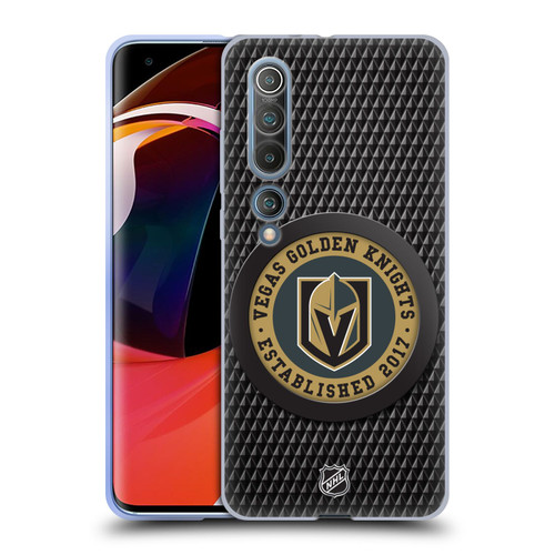 NHL Vegas Golden Knights Puck Texture Soft Gel Case for Xiaomi Mi 10 5G / Mi 10 Pro 5G