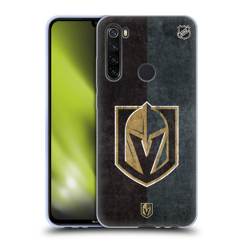 NHL Vegas Golden Knights Half Distressed Soft Gel Case for Xiaomi Redmi Note 8T