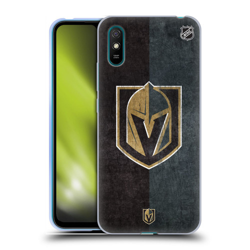 NHL Vegas Golden Knights Half Distressed Soft Gel Case for Xiaomi Redmi 9A / Redmi 9AT