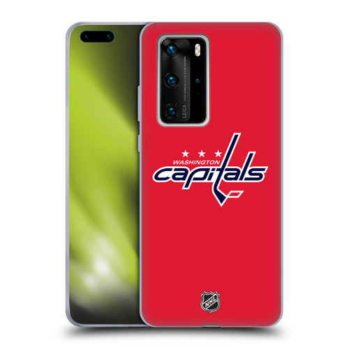 NHL Washington Capitals Plain Soft Gel Case for Huawei P40 Pro / P40 Pro Plus 5G