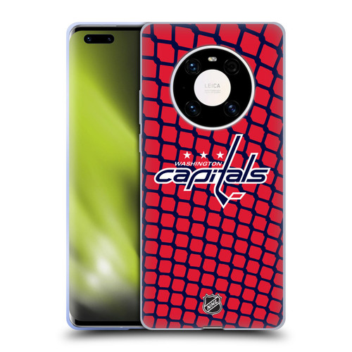 NHL Washington Capitals Net Pattern Soft Gel Case for Huawei Mate 40 Pro 5G