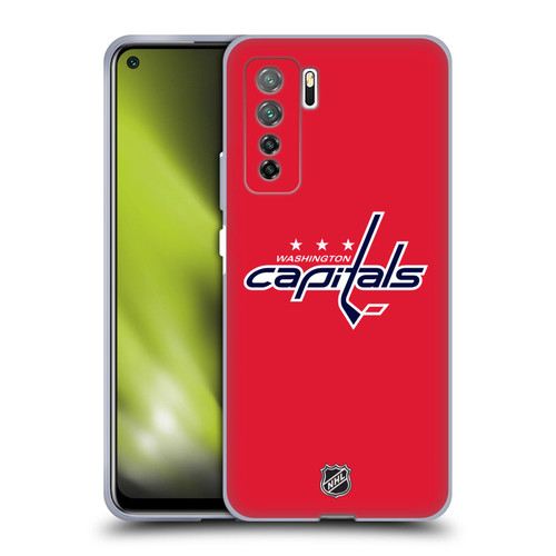 NHL Washington Capitals Plain Soft Gel Case for Huawei Nova 7 SE/P40 Lite 5G