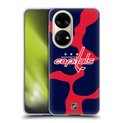 NHL Washington Capitals Cow Pattern Soft Gel Case for Huawei P50