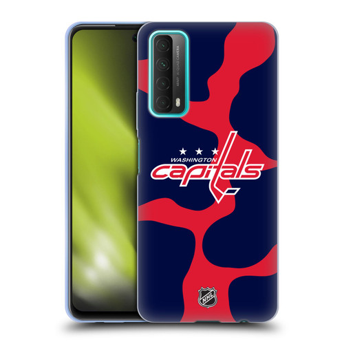 NHL Washington Capitals Cow Pattern Soft Gel Case for Huawei P Smart (2021)