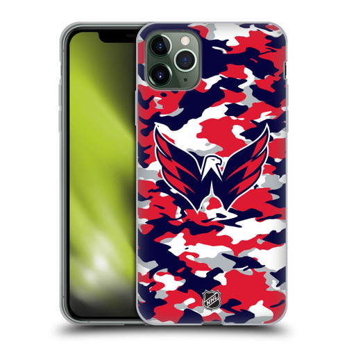 NHL Washington Capitals Camouflage Soft Gel Case for Apple iPhone 11 Pro Max