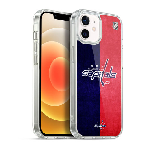 NHL Washington Capitals Half Distressed Soft Gel Case for Apple iPhone 12 / iPhone 12 Pro & MagSafe