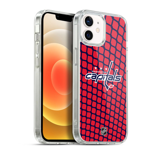NHL Washington Capitals Net Pattern Soft Gel Case for Apple iPhone 12 / iPhone 12 Pro & MagSafe