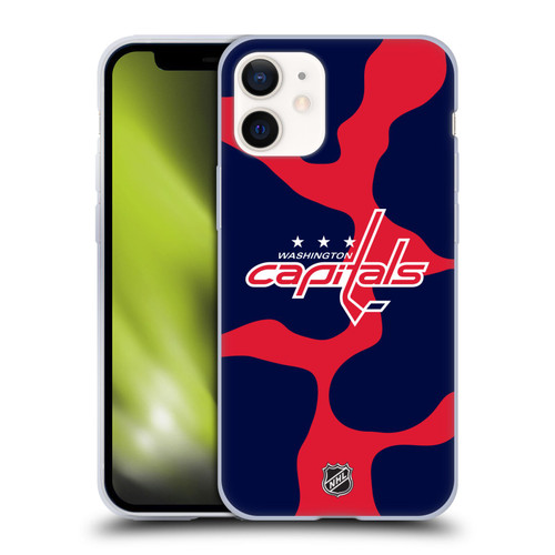 NHL Washington Capitals Cow Pattern Soft Gel Case for Apple iPhone 12 Mini