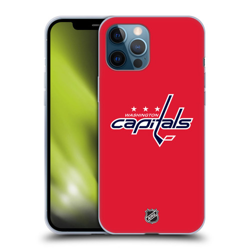 NHL Washington Capitals Plain Soft Gel Case for Apple iPhone 12 Pro Max