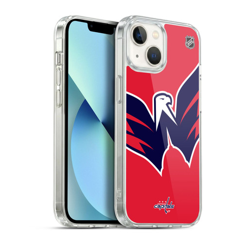 NHL Washington Capitals Oversized Soft Gel Case for Apple iPhone 13