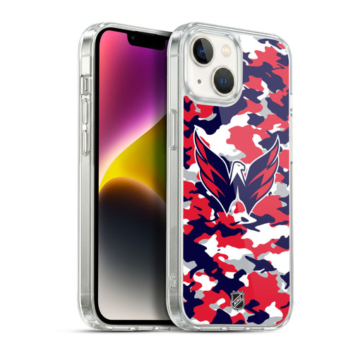 NHL Washington Capitals Camouflage Soft Gel Case for Apple iPhone 14