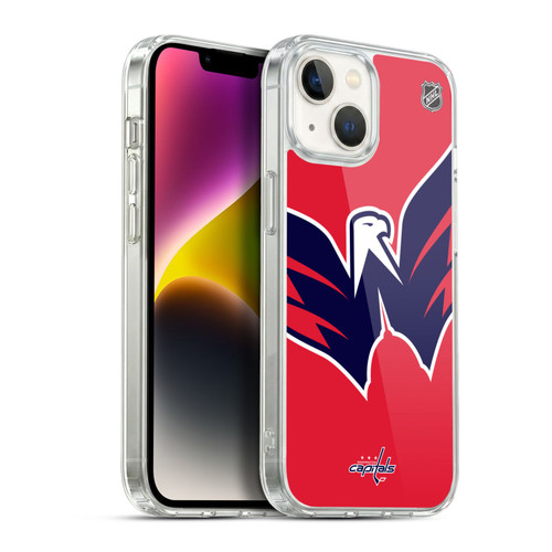 NHL Washington Capitals Oversized Soft Gel Case for Apple iPhone 14
