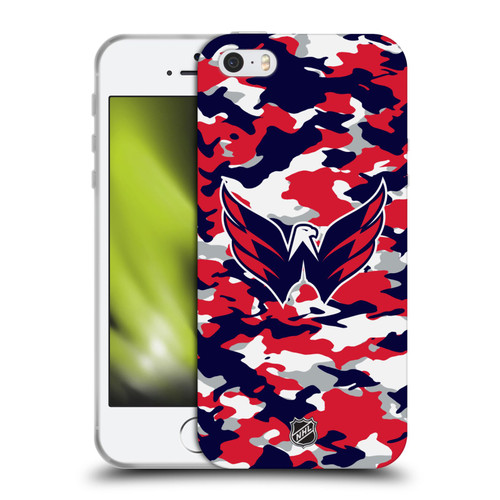 NHL Washington Capitals Camouflage Soft Gel Case for Apple iPhone 5 / 5s / iPhone SE 2016