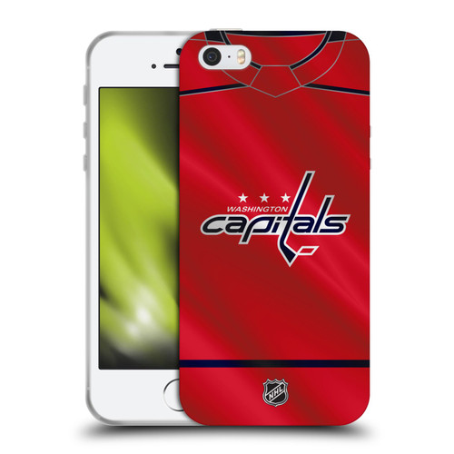 NHL Washington Capitals Jersey Soft Gel Case for Apple iPhone 5 / 5s / iPhone SE 2016