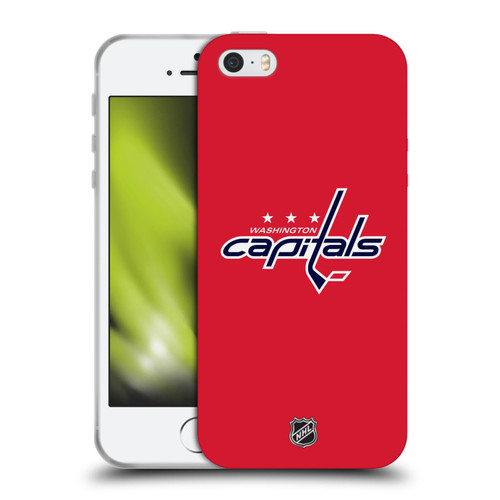 NHL Washington Capitals Plain Soft Gel Case for Apple iPhone 5 / 5s / iPhone SE 2016
