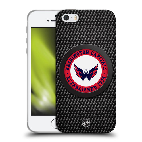 NHL Washington Capitals Puck Texture Soft Gel Case for Apple iPhone 5 / 5s / iPhone SE 2016