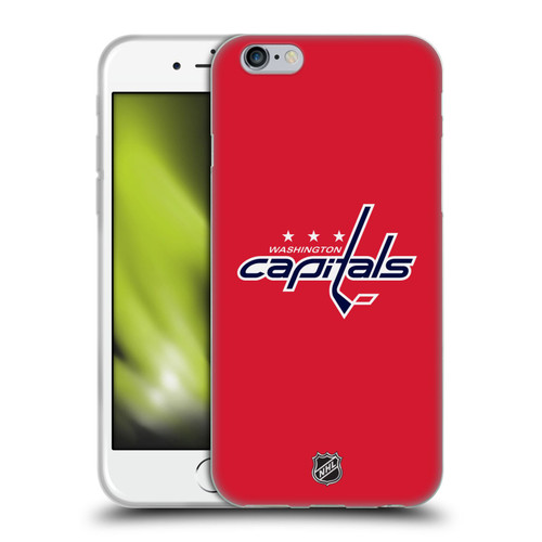 NHL Washington Capitals Plain Soft Gel Case for Apple iPhone 6 / iPhone 6s
