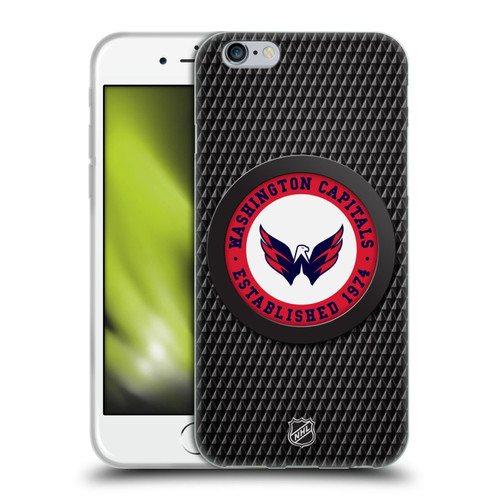 NHL Washington Capitals Puck Texture Soft Gel Case for Apple iPhone 6 / iPhone 6s