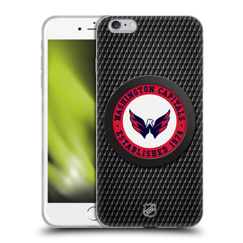 NHL Washington Capitals Puck Texture Soft Gel Case for Apple iPhone 6 Plus / iPhone 6s Plus