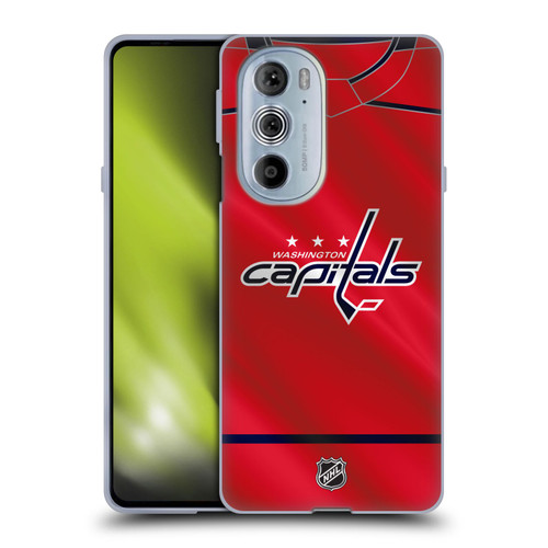 NHL Washington Capitals Jersey Soft Gel Case for Motorola Edge X30