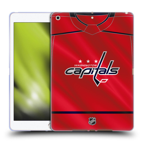 NHL Washington Capitals Jersey Soft Gel Case for Apple iPad 10.2 2019/2020/2021