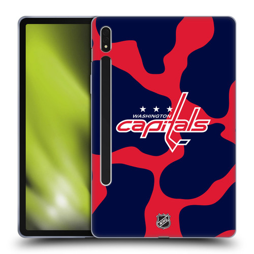 NHL Washington Capitals Cow Pattern Soft Gel Case for Samsung Galaxy Tab S8