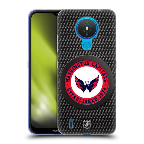 NHL Washington Capitals Puck Texture Soft Gel Case for Nokia 1.4