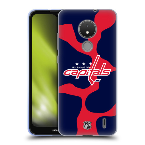 NHL Washington Capitals Cow Pattern Soft Gel Case for Nokia C21