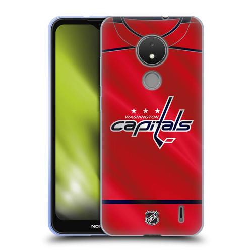 NHL Washington Capitals Jersey Soft Gel Case for Nokia C21