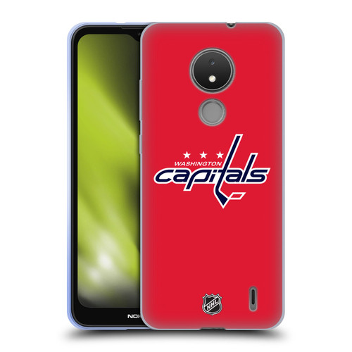 NHL Washington Capitals Plain Soft Gel Case for Nokia C21