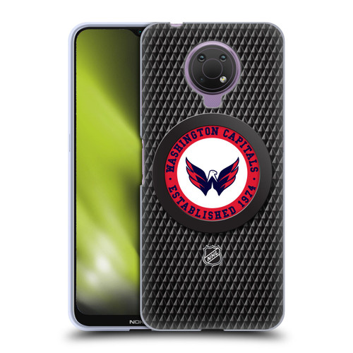 NHL Washington Capitals Puck Texture Soft Gel Case for Nokia G10