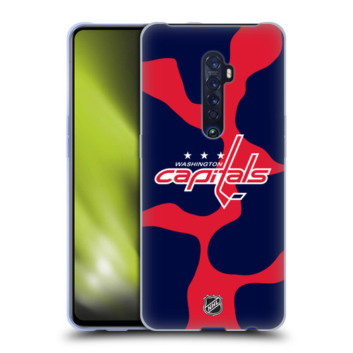 NHL Washington Capitals Cow Pattern Soft Gel Case for OPPO Reno 2