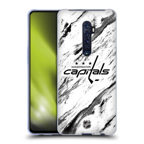 NHL Washington Capitals Marble Soft Gel Case for OPPO Reno 2