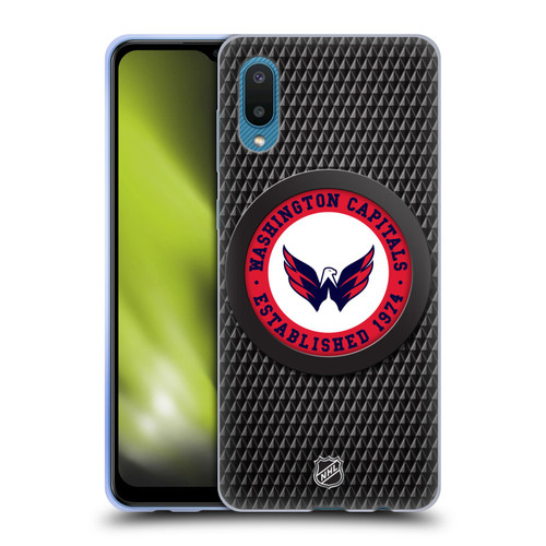 NHL Washington Capitals Puck Texture Soft Gel Case for Samsung Galaxy A02/M02 (2021)