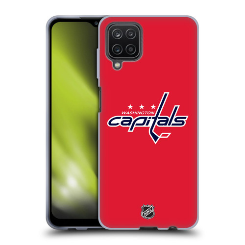 NHL Washington Capitals Plain Soft Gel Case for Samsung Galaxy A12 (2020)
