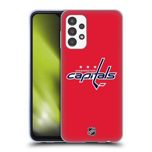 NHL Washington Capitals Plain Soft Gel Case for Samsung Galaxy A13 (2022)
