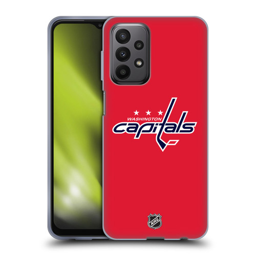 NHL Washington Capitals Plain Soft Gel Case for Samsung Galaxy A23 / 5G (2022)
