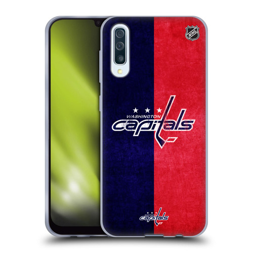 NHL Washington Capitals Half Distressed Soft Gel Case for Samsung Galaxy A50/A30s (2019)