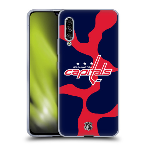 NHL Washington Capitals Cow Pattern Soft Gel Case for Samsung Galaxy A90 5G (2019)