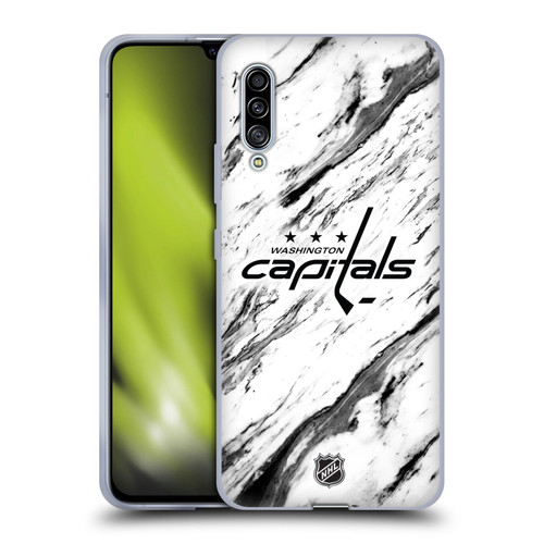 NHL Washington Capitals Marble Soft Gel Case for Samsung Galaxy A90 5G (2019)