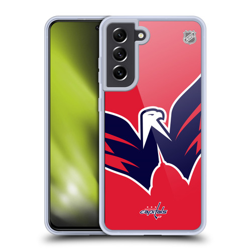 NHL Washington Capitals Oversized Soft Gel Case for Samsung Galaxy S21 FE 5G