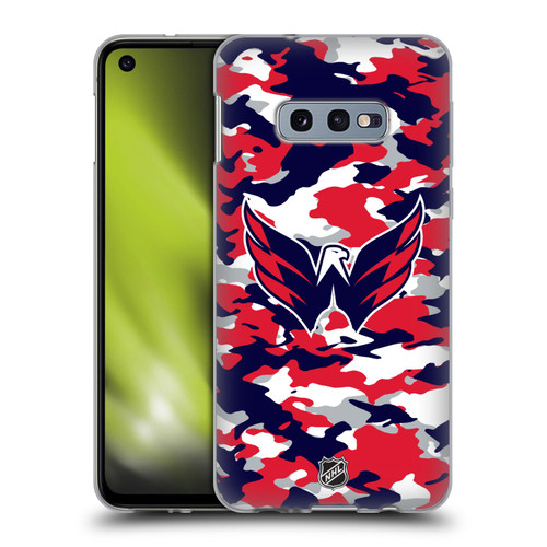 NHL Washington Capitals Camouflage Soft Gel Case for Samsung Galaxy S10e