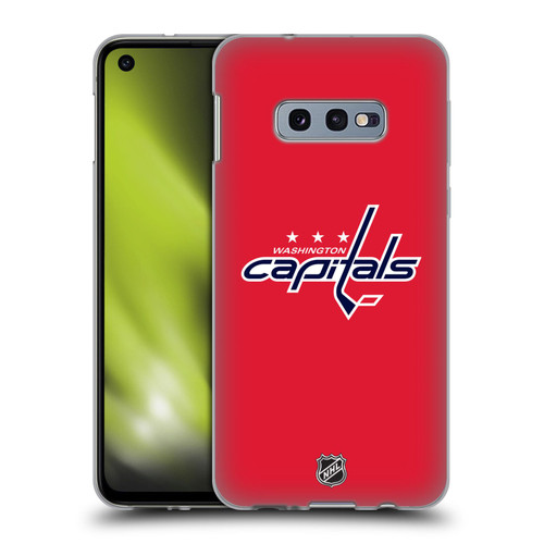 NHL Washington Capitals Plain Soft Gel Case for Samsung Galaxy S10e