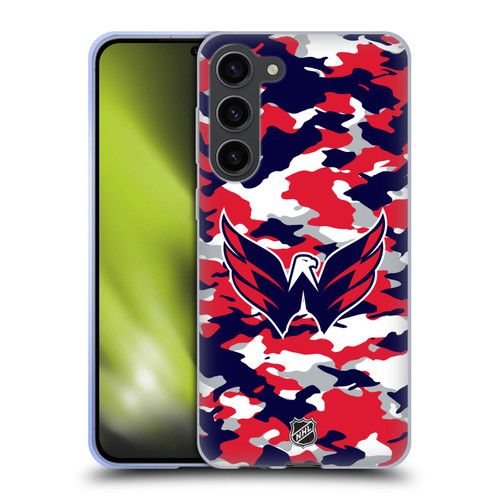 NHL Washington Capitals Camouflage Soft Gel Case for Samsung Galaxy S23+ 5G
