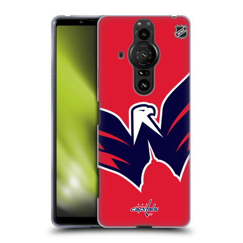 NHL Washington Capitals Oversized Soft Gel Case for Sony Xperia Pro-I