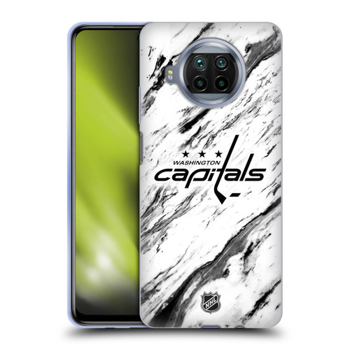 NHL Washington Capitals Marble Soft Gel Case for Xiaomi Mi 10T Lite 5G