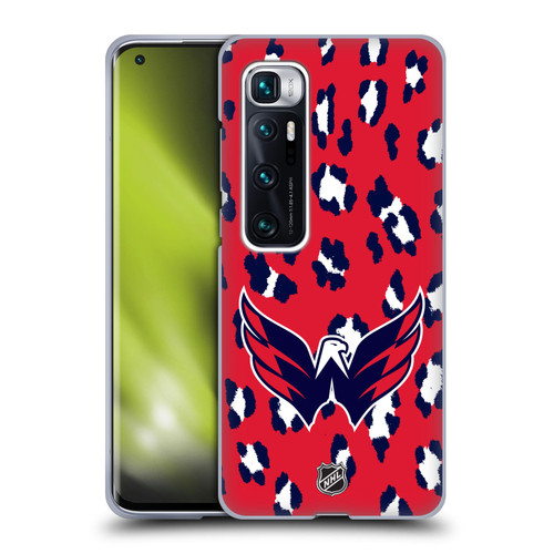 NHL Washington Capitals Leopard Pattern Soft Gel Case for Xiaomi Mi 10 Ultra 5G